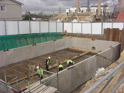 Attenuation tank in construction