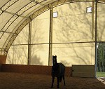 Tensioned membrane buildings are ideally suited to the construction of an indoor manège