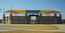 Tensioned membrane buildings are widely used for stadiums as weell as playgrounds and car parks