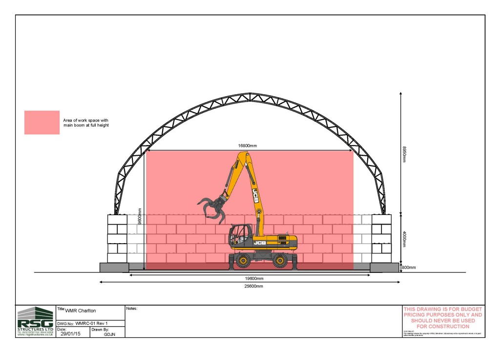 Technical drawing of the MRF in Charlton